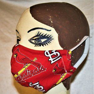 St Louis Cardinal Washable Face Mask Lot (4)